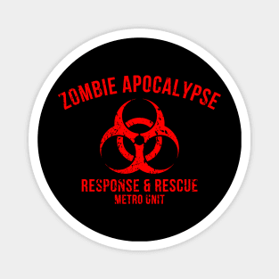 Zombie Apocalypse Response And Rescue Magnet